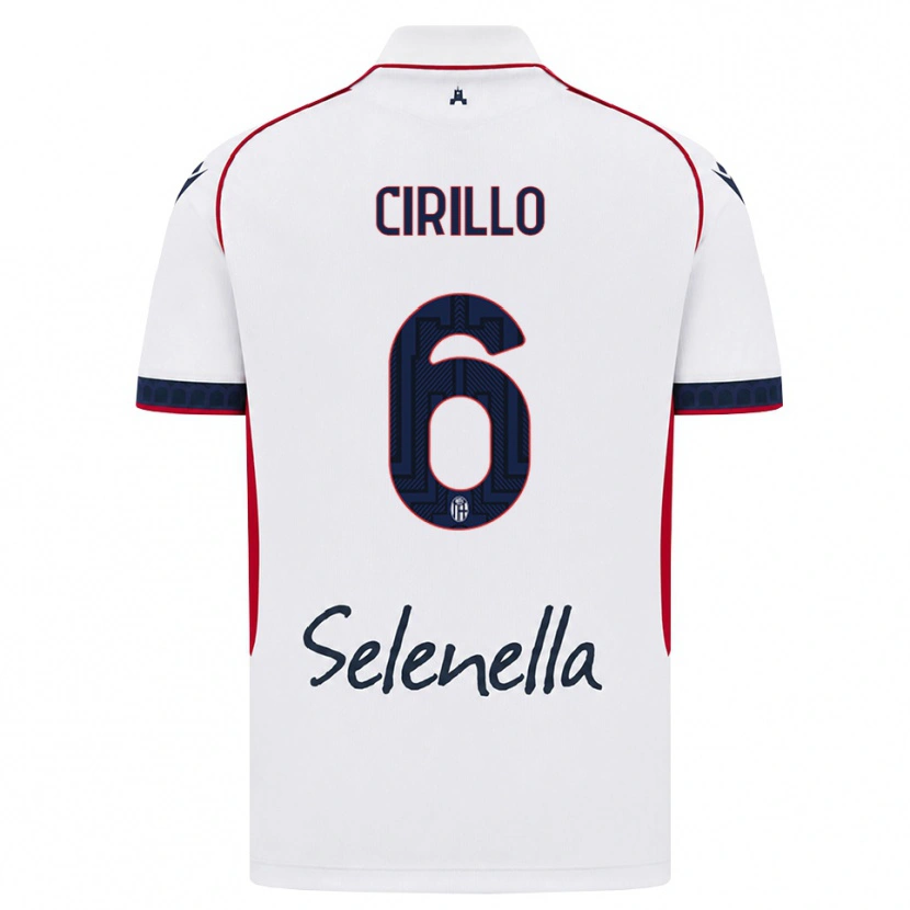 Danxen Kinderen Pasquale Cirillo #6 Wit Rood Koninklijk Blauw Uitshirt Uittenue 2026/27 T-Shirt België