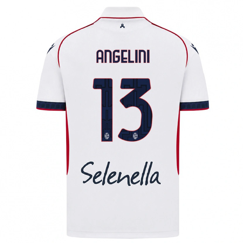 Danxen Kinderen Riccardo Angelini #13 Wit Rood Koninklijk Blauw Uitshirt Uittenue 2026/27 T-Shirt België