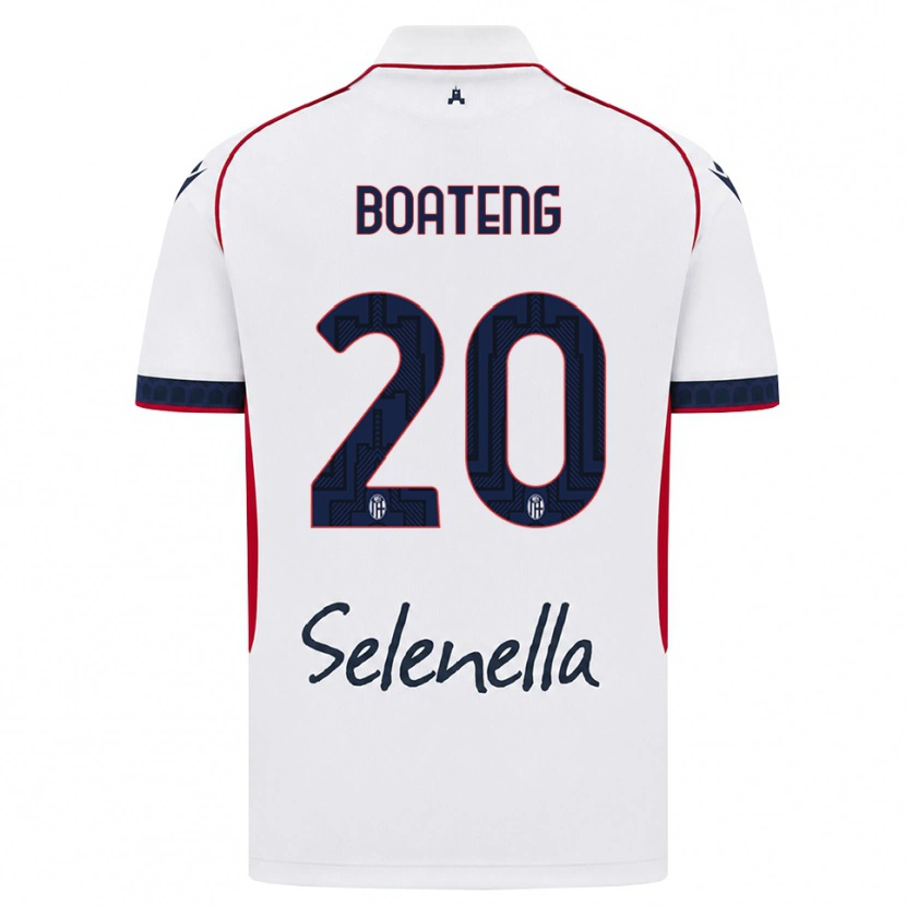 Danxen Kinderen Michael Boateng #20 Wit Rood Koninklijk Blauw Uitshirt Uittenue 2026/27 T-Shirt België