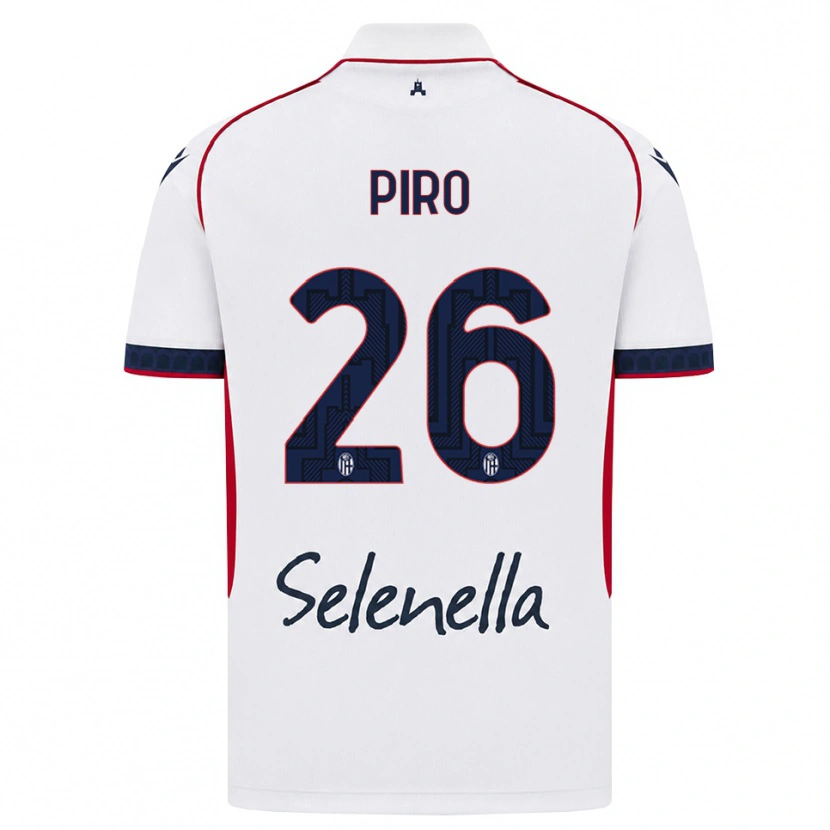 Danxen Kinderen Christian Piro #26 Wit Rood Koninklijk Blauw Uitshirt Uittenue 2026/27 T-Shirt België
