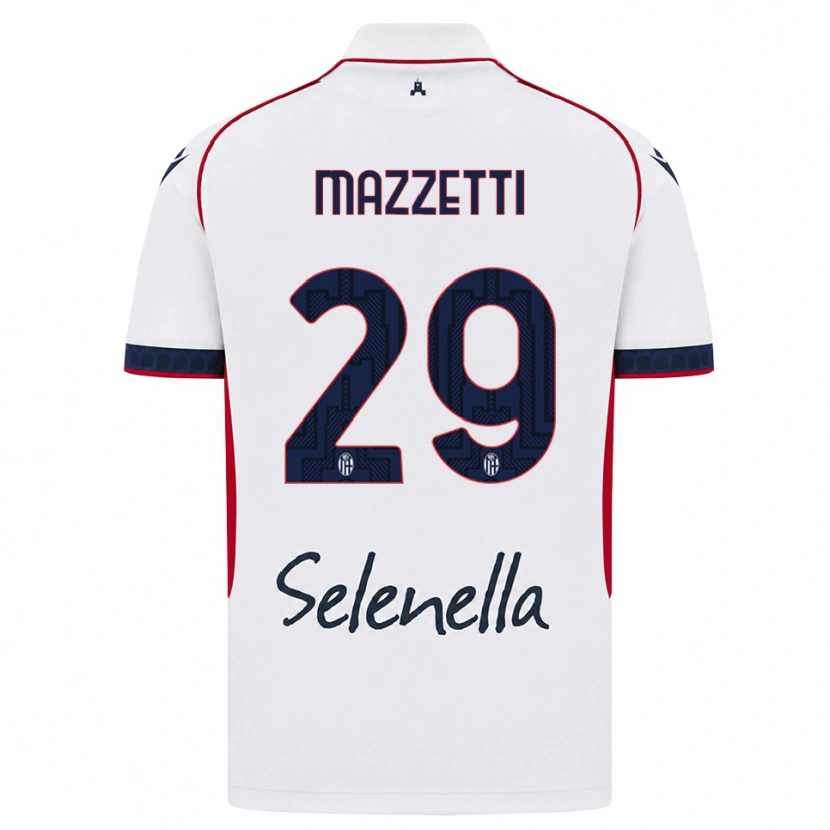 Danxen Kinderen Gabriele Mazzetti #29 Wit Rood Koninklijk Blauw Uitshirt Uittenue 2026/27 T-Shirt België