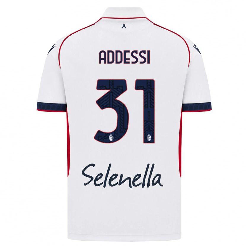 Danxen Kinderen Simone Addessi #31 Wit Rood Koninklijk Blauw Uitshirt Uittenue 2026/27 T-Shirt België