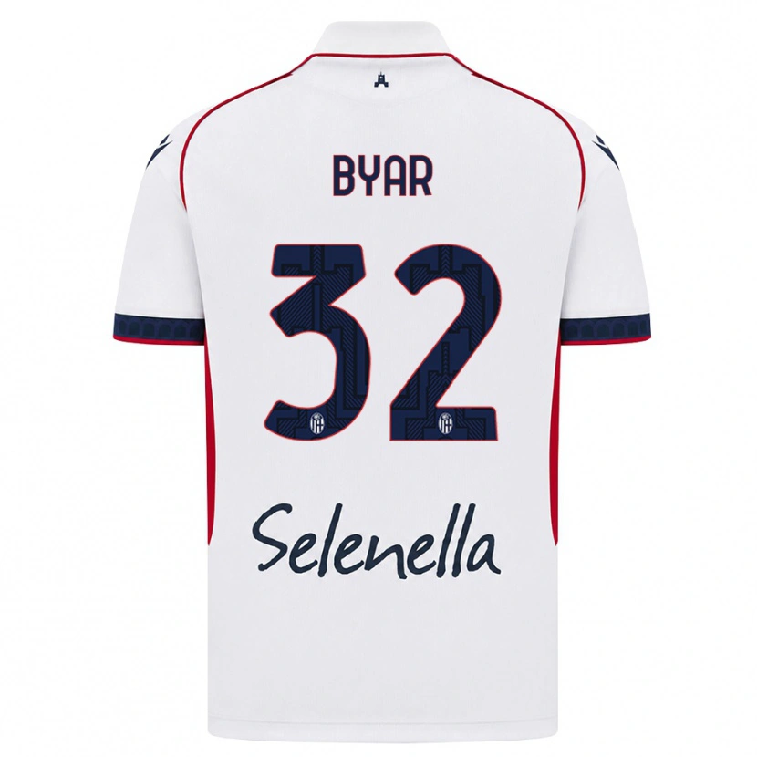 Danxen Kinderen Naïm Byar #32 Wit Rood Koninklijk Blauw Uitshirt Uittenue 2026/27 T-Shirt België