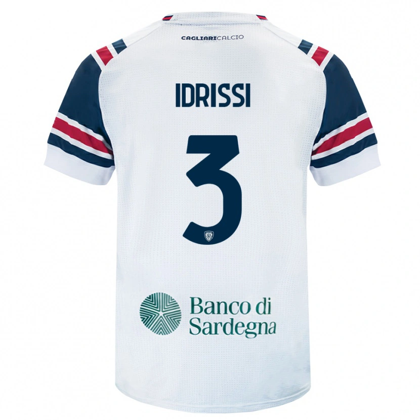 Danxen Kinderen Riyad Idrissi #3 Wit Rood Groen Uitshirt Uittenue 2026/27 T-Shirt België