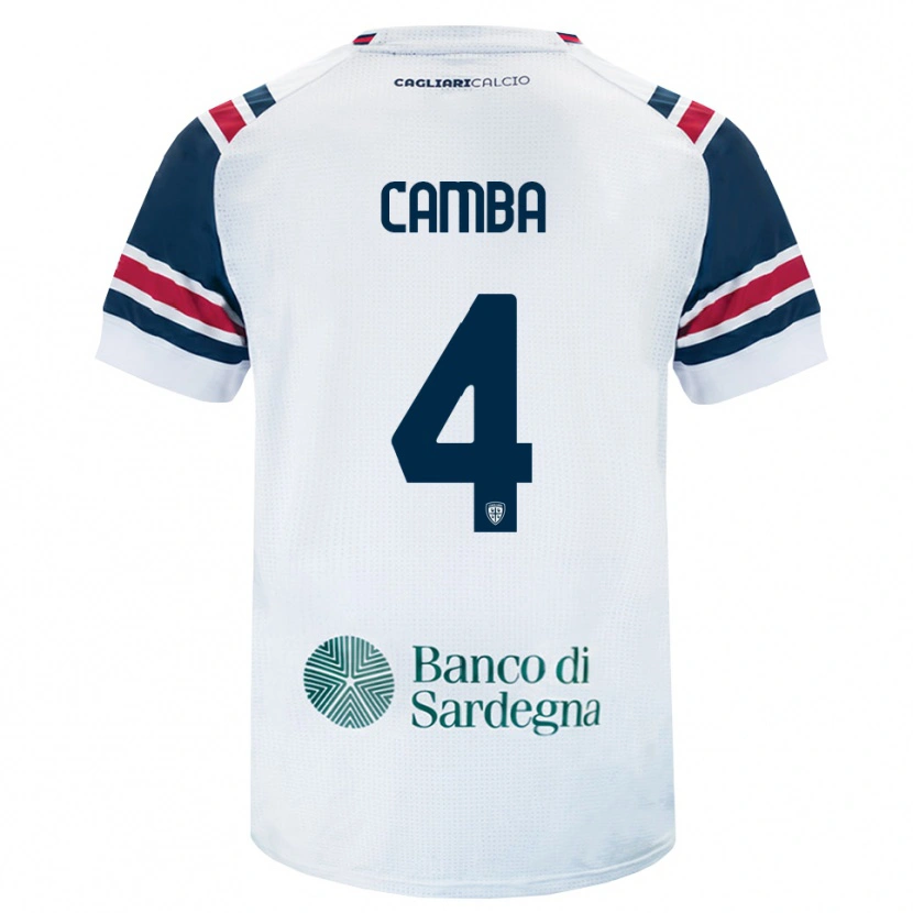 Danxen Kinderen Daniele Camba #4 Wit Rood Groen Uitshirt Uittenue 2026/27 T-Shirt België