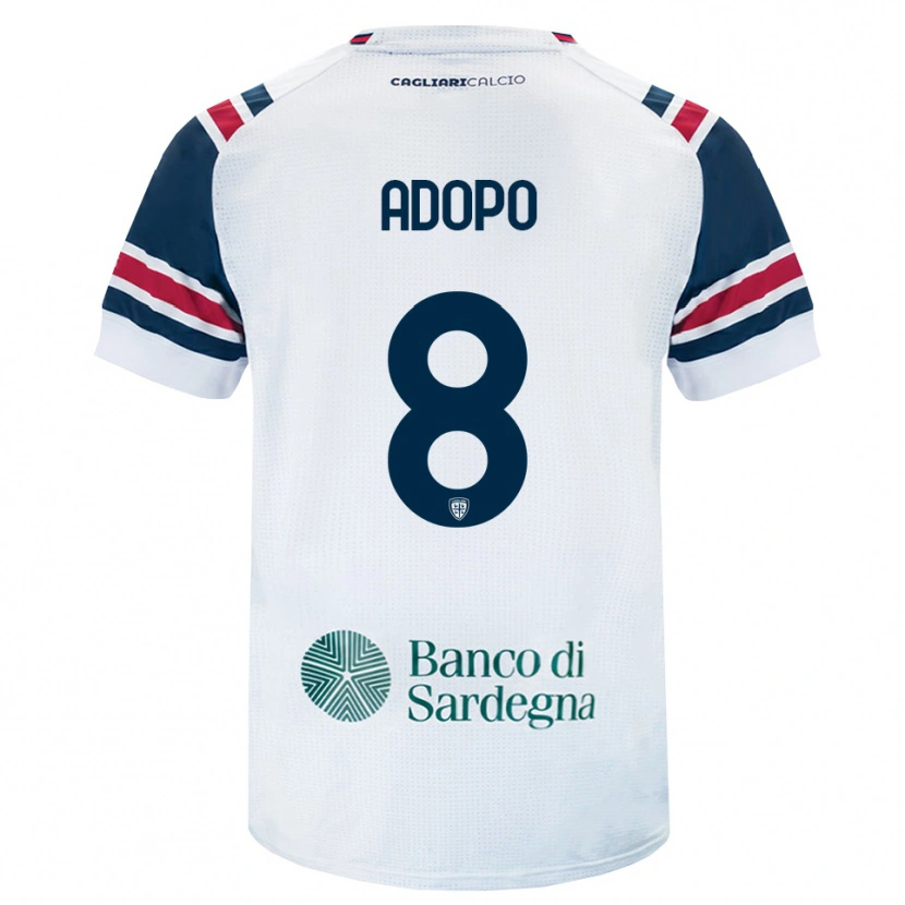 Danxen Kinderen Michel Adopo #8 Wit Rood Groen Uitshirt Uittenue 2026/27 T-Shirt België