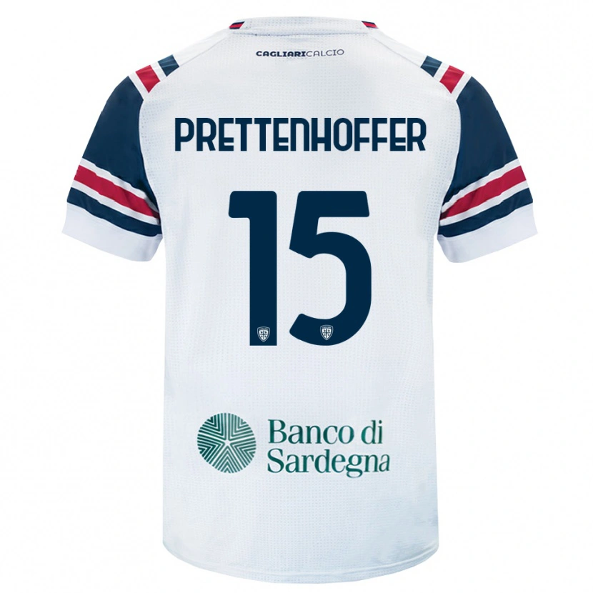 Danxen Kinderen Márton Prettenhoffer #15 Wit Rood Groen Uitshirt Uittenue 2026/27 T-Shirt België