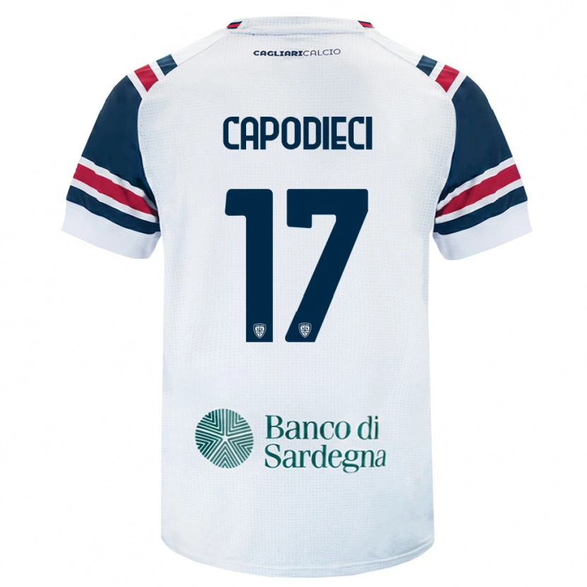 Danxen Kinderen Loris Capodieci #17 Wit Rood Groen Uitshirt Uittenue 2026/27 T-Shirt België