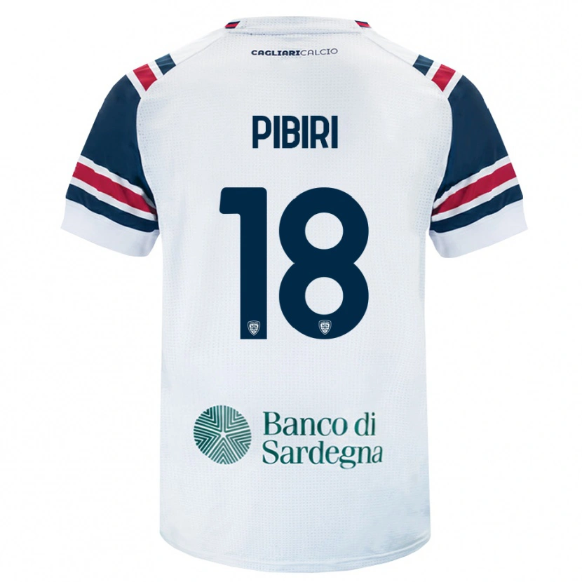 Danxen Kinderen Andrea Pibiri #18 Wit Rood Groen Uitshirt Uittenue 2026/27 T-Shirt België