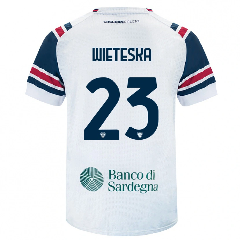 Danxen Kinderen Mateusz Wieteska #23 Wit Rood Groen Uitshirt Uittenue 2026/27 T-Shirt België