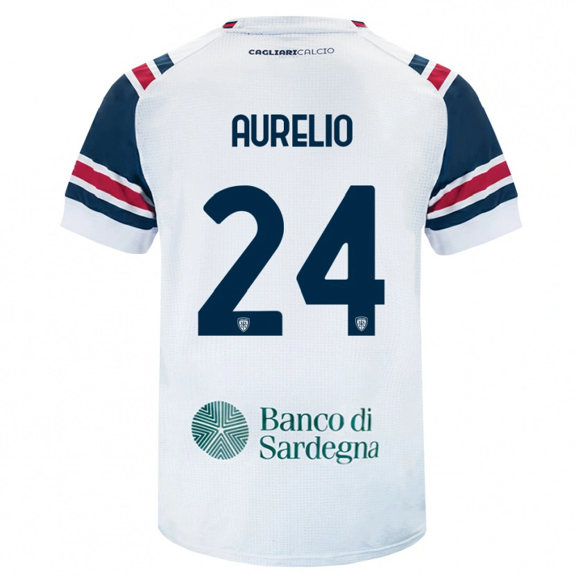 Danxen Kinderen Giuseppe Aurelio #24 Wit Rood Groen Uitshirt Uittenue 2026/27 T-Shirt België