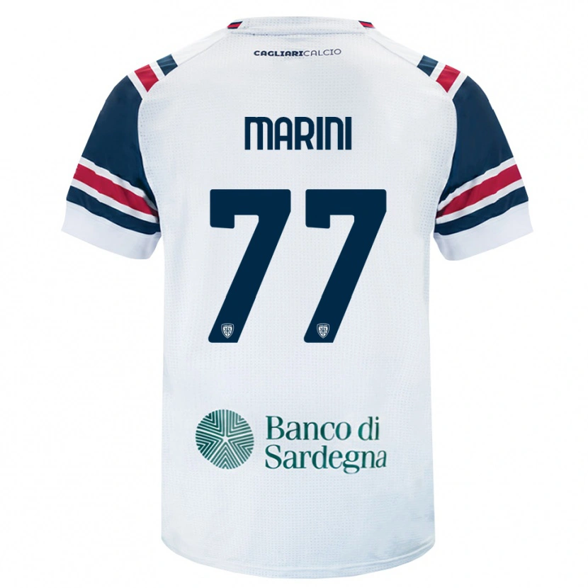 Danxen Kinderen Matteo Marini #77 Wit Rood Groen Uitshirt Uittenue 2026/27 T-Shirt België