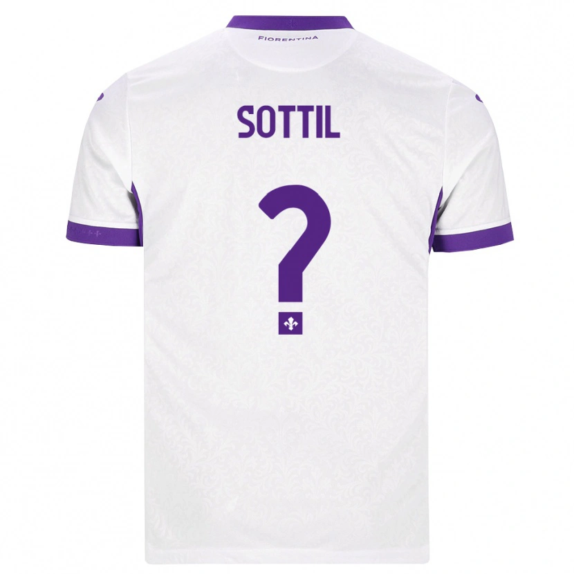 Danxen Kinderen Riccardo Sottil #0 Wit Paars Uitshirt Uittenue 2026/27 T-Shirt België