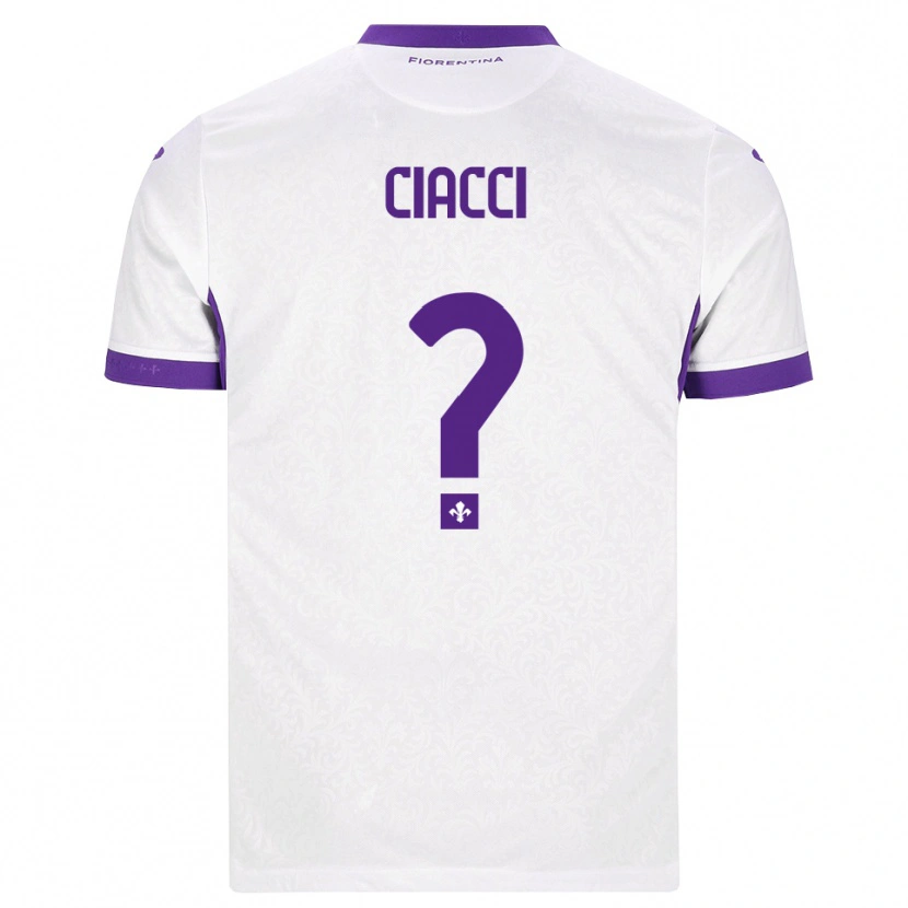 Danxen Kinderen Niccolò Ciacci #0 Wit Paars Uitshirt Uittenue 2026/27 T-Shirt België