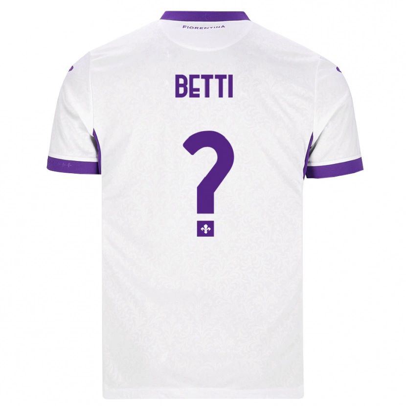 Danxen Kinderen Tiziano Betti #0 Wit Paars Uitshirt Uittenue 2026/27 T-Shirt België