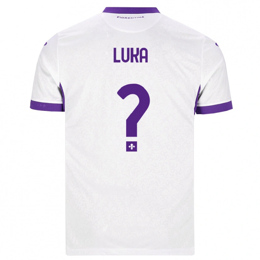 Danxen Kinderen Majkol Luka #0 Wit Paars Uitshirt Uittenue 2026/27 T-Shirt België