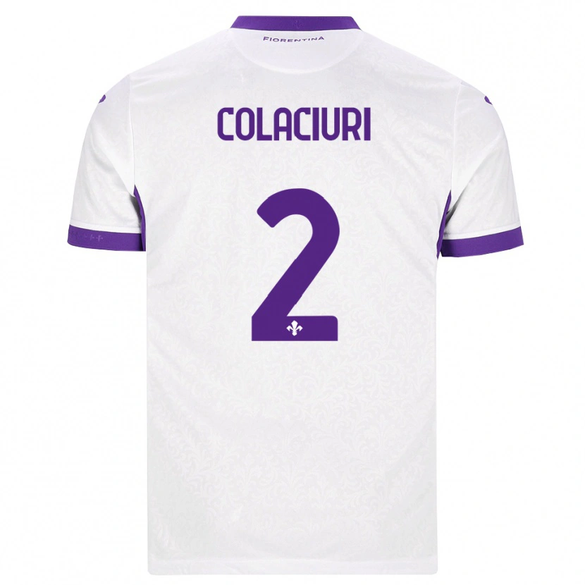 Danxen Kinderen Gabriele Colaciuri #2 Wit Paars Uitshirt Uittenue 2026/27 T-Shirt België
