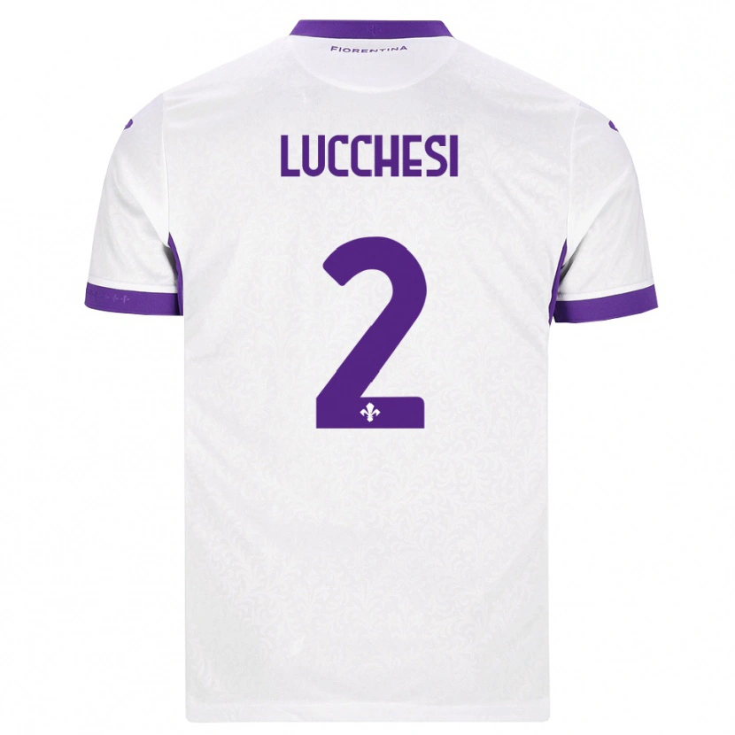 Danxen Kinderen Andrea Lucchesi #2 Wit Paars Uitshirt Uittenue 2026/27 T-Shirt België