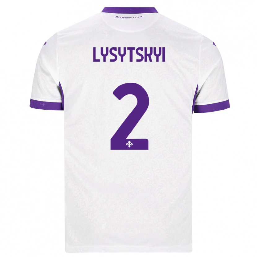 Danxen Kinderen Andriy Lysytskyi #2 Wit Paars Uitshirt Uittenue 2026/27 T-Shirt België