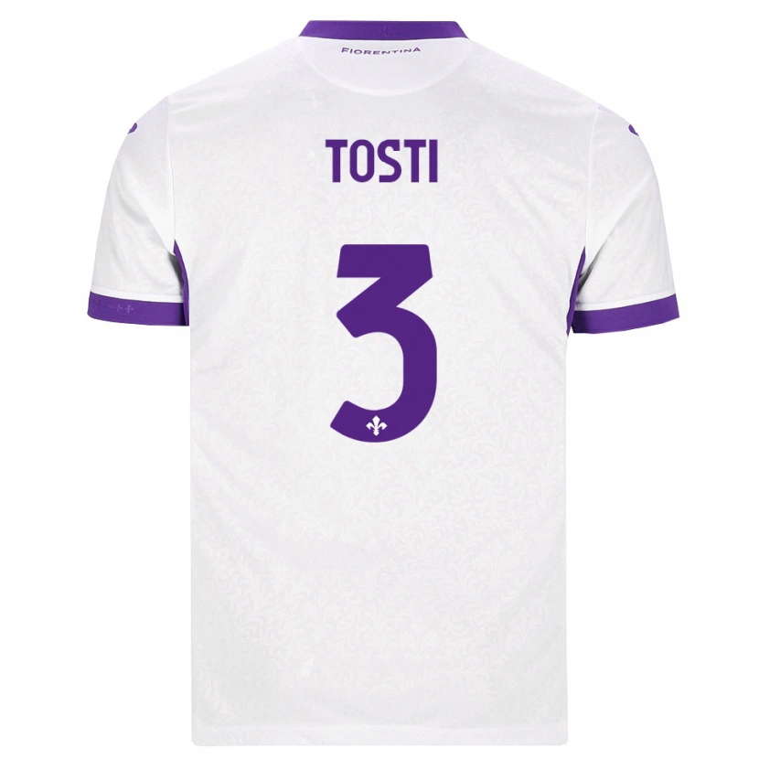 Danxen Kinderen Tommaso Tosti #3 Wit Paars Uitshirt Uittenue 2026/27 T-Shirt België