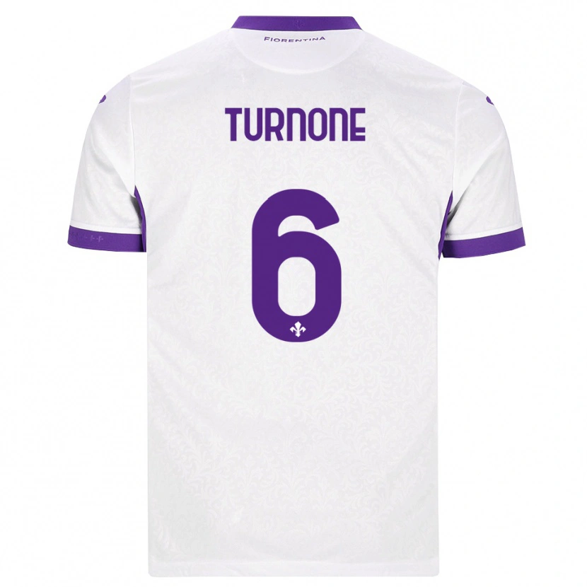 Danxen Kinderen Niccolò Turnone #6 Wit Paars Uitshirt Uittenue 2026/27 T-Shirt België