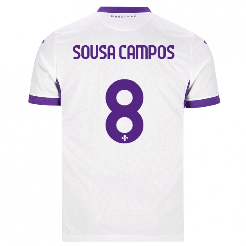 Danxen Kinderen Matteo Sousa Campos #8 Wit Paars Uitshirt Uittenue 2026/27 T-Shirt België