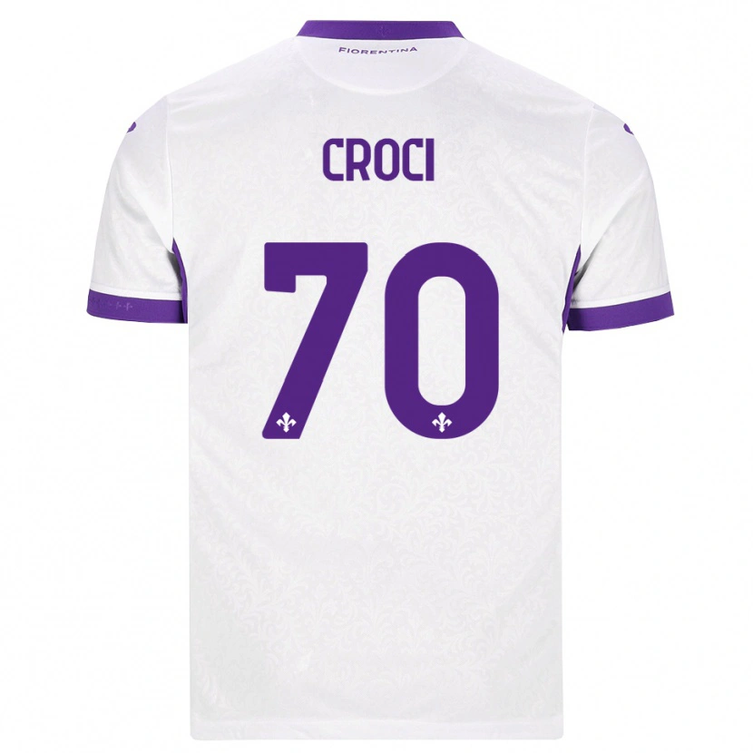 Danxen Kinderen Federico Croci #70 Wit Paars Uitshirt Uittenue 2026/27 T-Shirt België