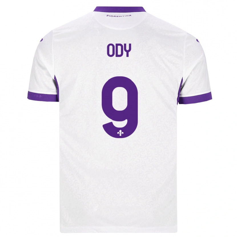 Danxen Kinderen Edwin Ody #9 Wit Paars Uitshirt Uittenue 2026/27 T-Shirt België