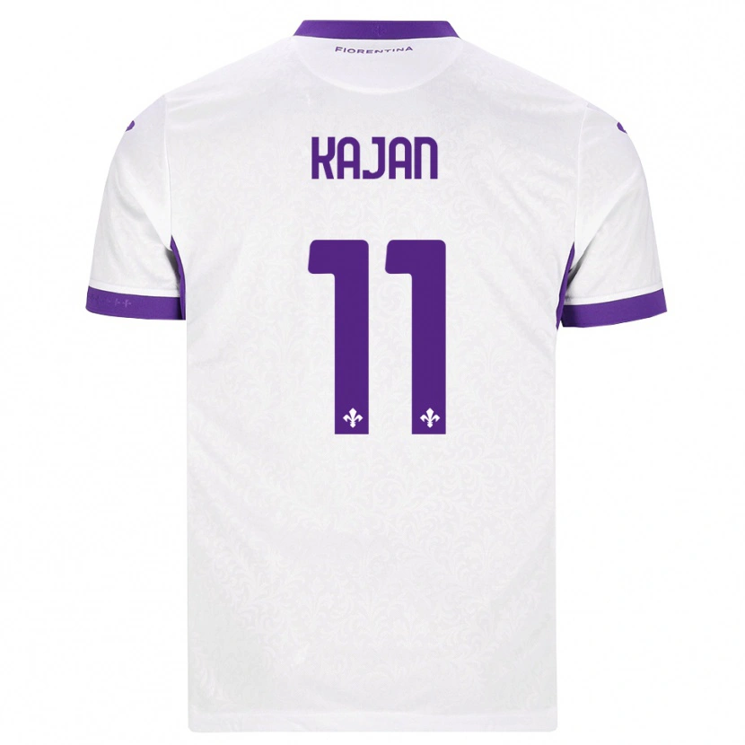 Danxen Kinderen Zsanett Kaján #11 Wit Paars Uitshirt Uittenue 2026/27 T-Shirt België