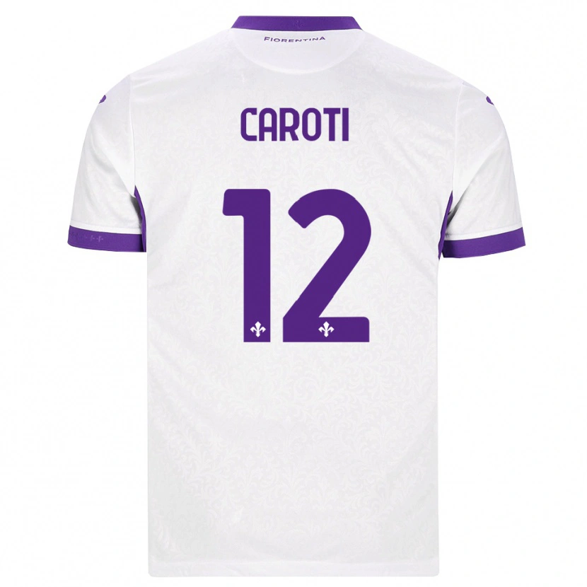 Danxen Kinderen Filippo Caroti #12 Wit Paars Uitshirt Uittenue 2026/27 T-Shirt België