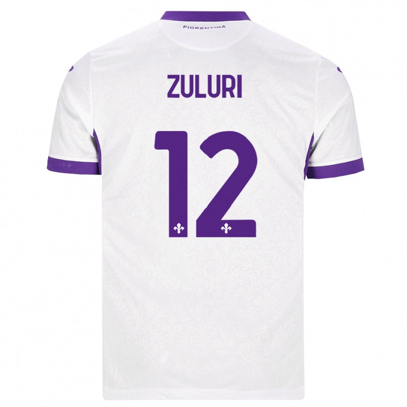 Danxen Kinderen Athena Zuluri #12 Wit Paars Uitshirt Uittenue 2026/27 T-Shirt België