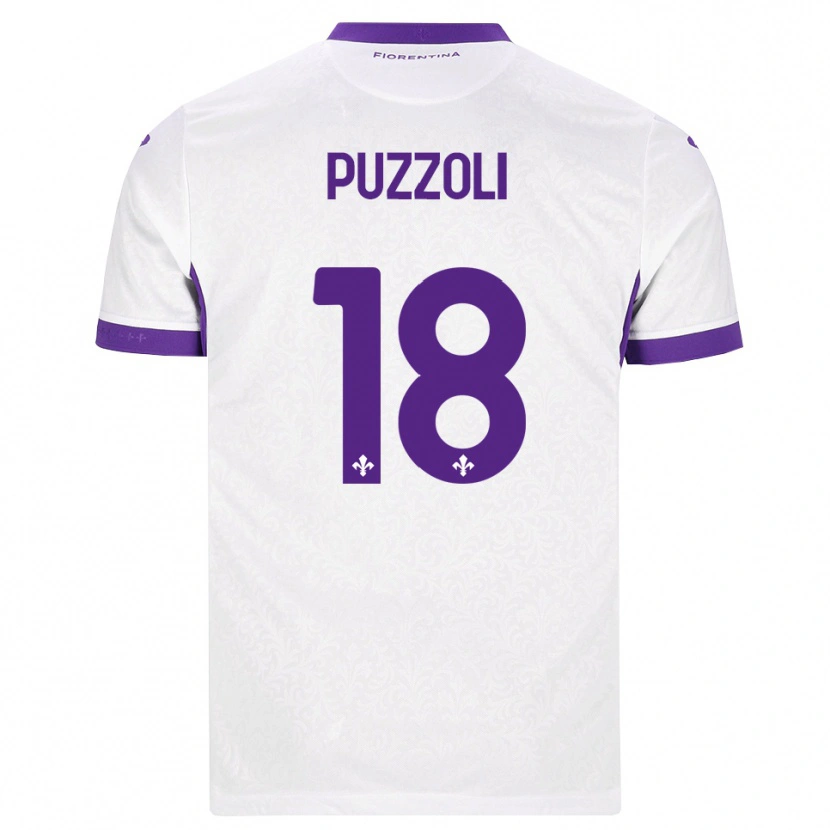 Danxen Kinderen Giorgio Puzzoli #18 Wit Paars Uitshirt Uittenue 2026/27 T-Shirt België