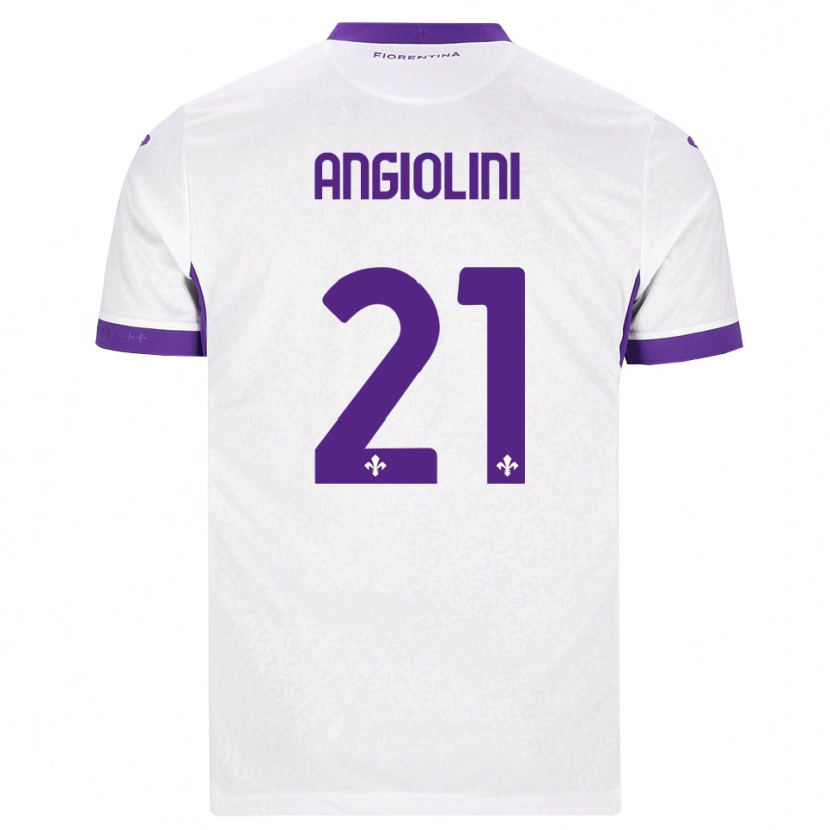 Danxen Kinderen Gianmarco Angiolini #21 Wit Paars Uitshirt Uittenue 2026/27 T-Shirt België