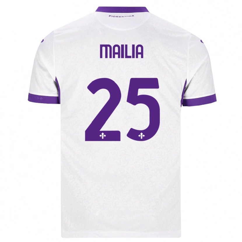Danxen Kinderen Siria Mailia #25 Wit Paars Uitshirt Uittenue 2026/27 T-Shirt België