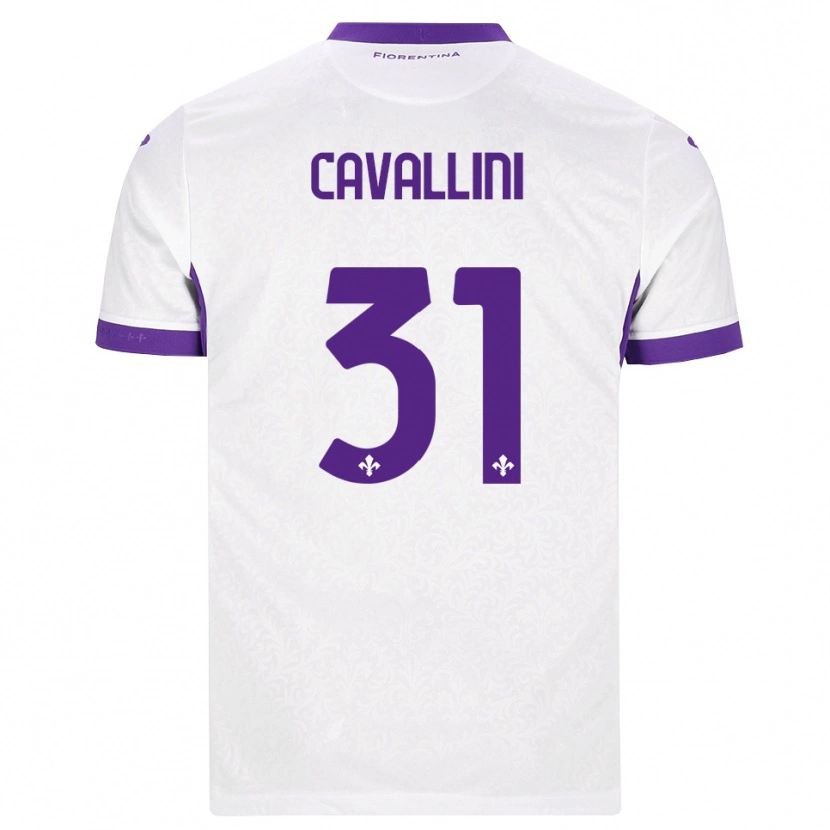 Danxen Kinderen Aurora Cavallini #31 Wit Paars Uitshirt Uittenue 2026/27 T-Shirt België