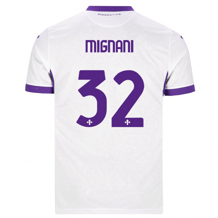 Danxen Kinderen Carlo Mignani #32 Wit Paars Uitshirt Uittenue 2026/27 T-Shirt België