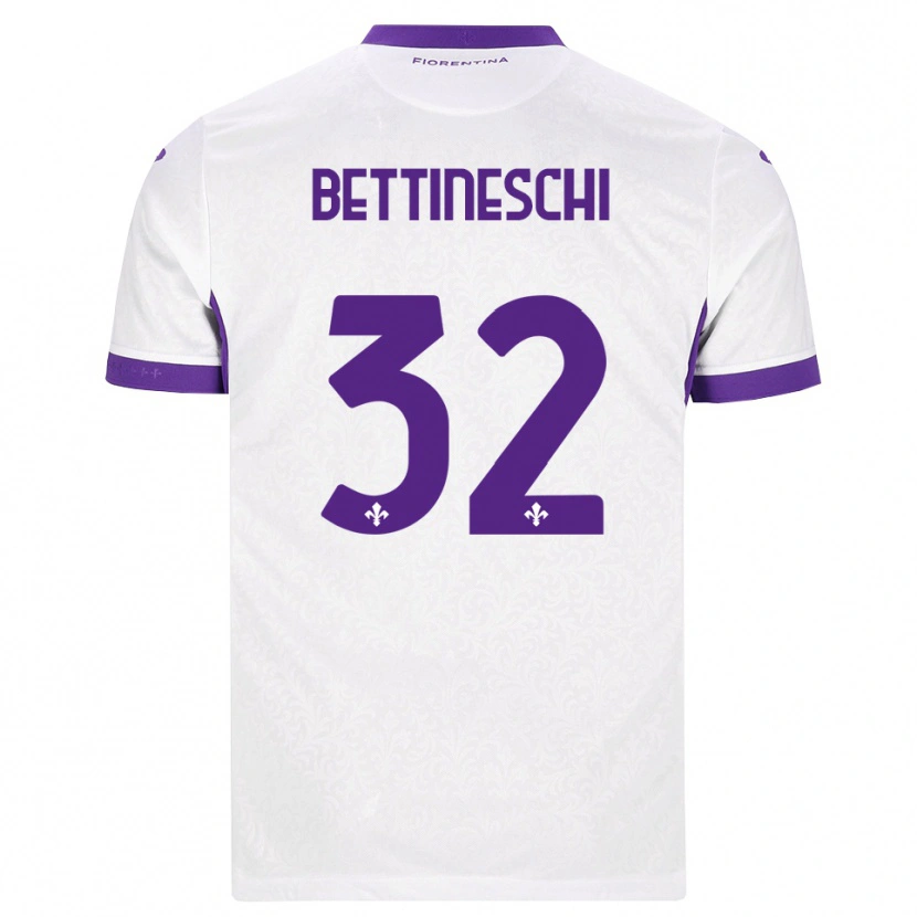 Danxen Kinderen Giorgia Bettineschi #32 Wit Paars Uitshirt Uittenue 2026/27 T-Shirt België