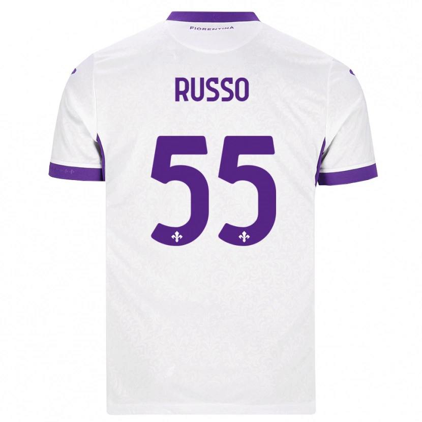 Danxen Kinderen Federica Russo #55 Wit Paars Uitshirt Uittenue 2026/27 T-Shirt België