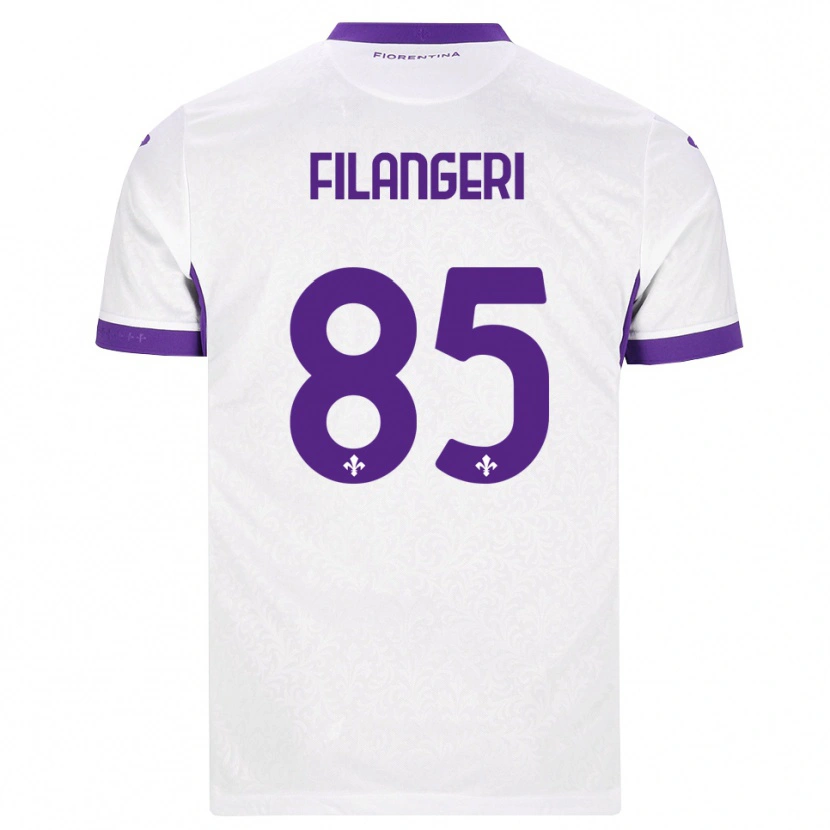 Danxen Kinderen Maria Luisa Filangeri #85 Wit Paars Uitshirt Uittenue 2026/27 T-Shirt België