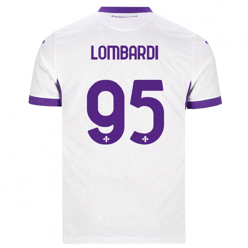 Danxen Kinderen Emma Lombardi #95 Wit Paars Uitshirt Uittenue 2026/27 T-Shirt België