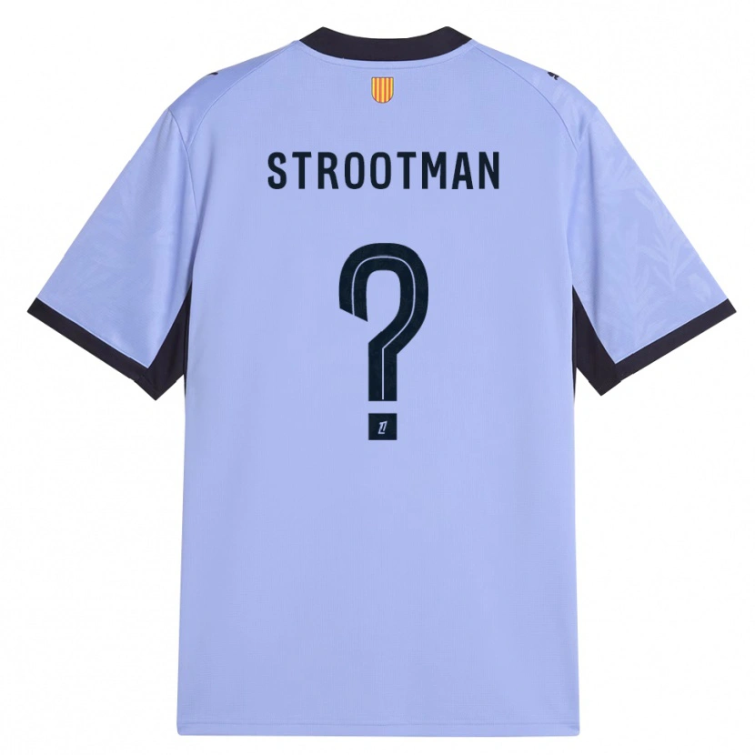 Danxen Kinderen Kevin Strootman #0 Lavendel Zwart Thuisshirt Derde Tenue 2026/27 T-Shirt België