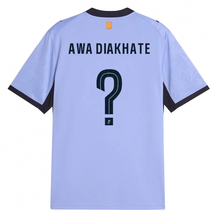 Danxen Kinderen Ndeye Awa Diakhate #0 Lavendel Zwart Thuisshirt Derde Tenue 2026/27 T-Shirt België