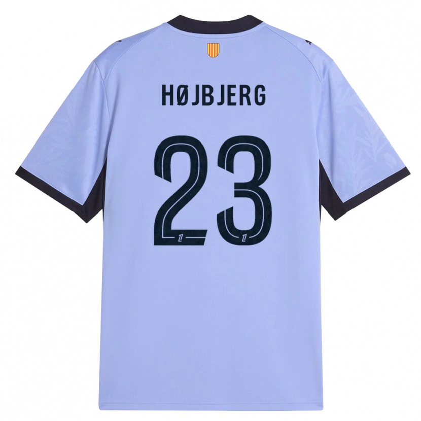 Danxen Kinderen Pierre-Emile Højbjerg #23 Lavendel Zwart Thuisshirt Derde Tenue 2026/27 T-Shirt België