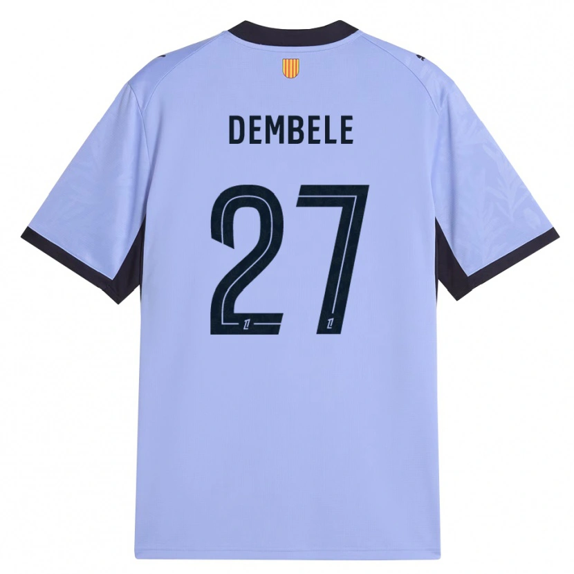 Danxen Kinderen Coumba Dembélé #27 Lavendel Zwart Thuisshirt Derde Tenue 2026/27 T-Shirt België