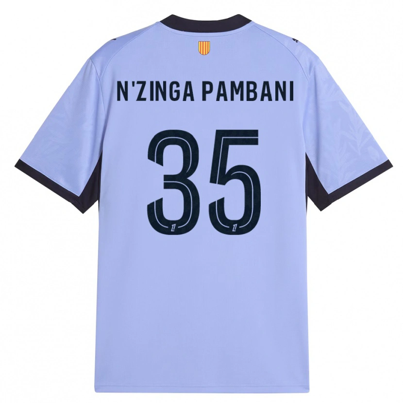 Danxen Kinderen Pladi N'zinga Pambani #35 Lavendel Zwart Thuisshirt Derde Tenue 2026/27 T-Shirt België