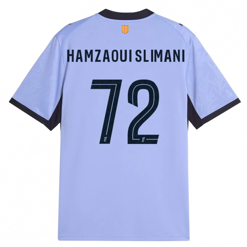 Danxen Kinderen Hilan Hamzaoui Slimani #72 Lavendel Zwart Thuisshirt Derde Tenue 2026/27 T-Shirt België
