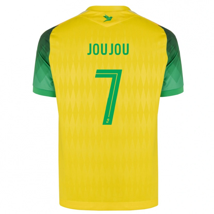 Danxen Kinderen Antoine Joujou #7 Geel Groen Rood Thuisshirt Thuistenue 2026/27 T-Shirt België