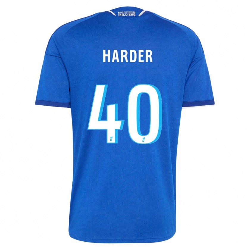 Danxen Kinderen Conrad Harder #40 Koninklijk Blauw Wit Thuisshirt Thuistenue 2026/27 T-Shirt België