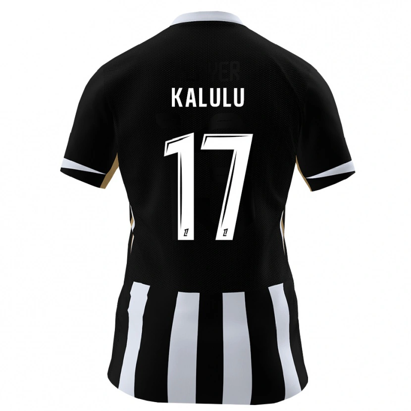 Danxen Kinderen Joseph Kalulu #17 Zwart Blauw Thuisshirt Thuistenue 2026/27 T-Shirt België