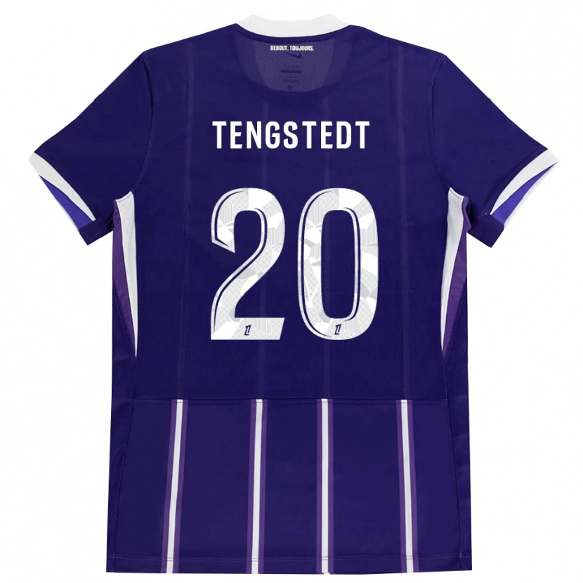 Danxen Heren Casper Tengstedt #20 Paars Wit Thuisshirt Thuistenue 2026/27 T-Shirt België